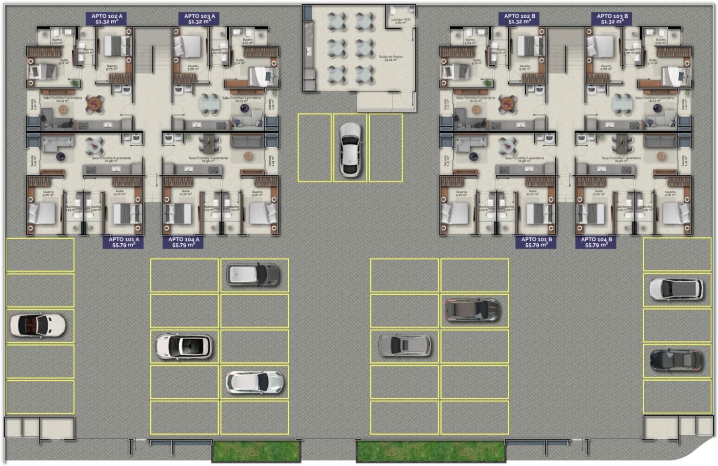 Apartamento, 2 quartos, 55 m² - Foto 14